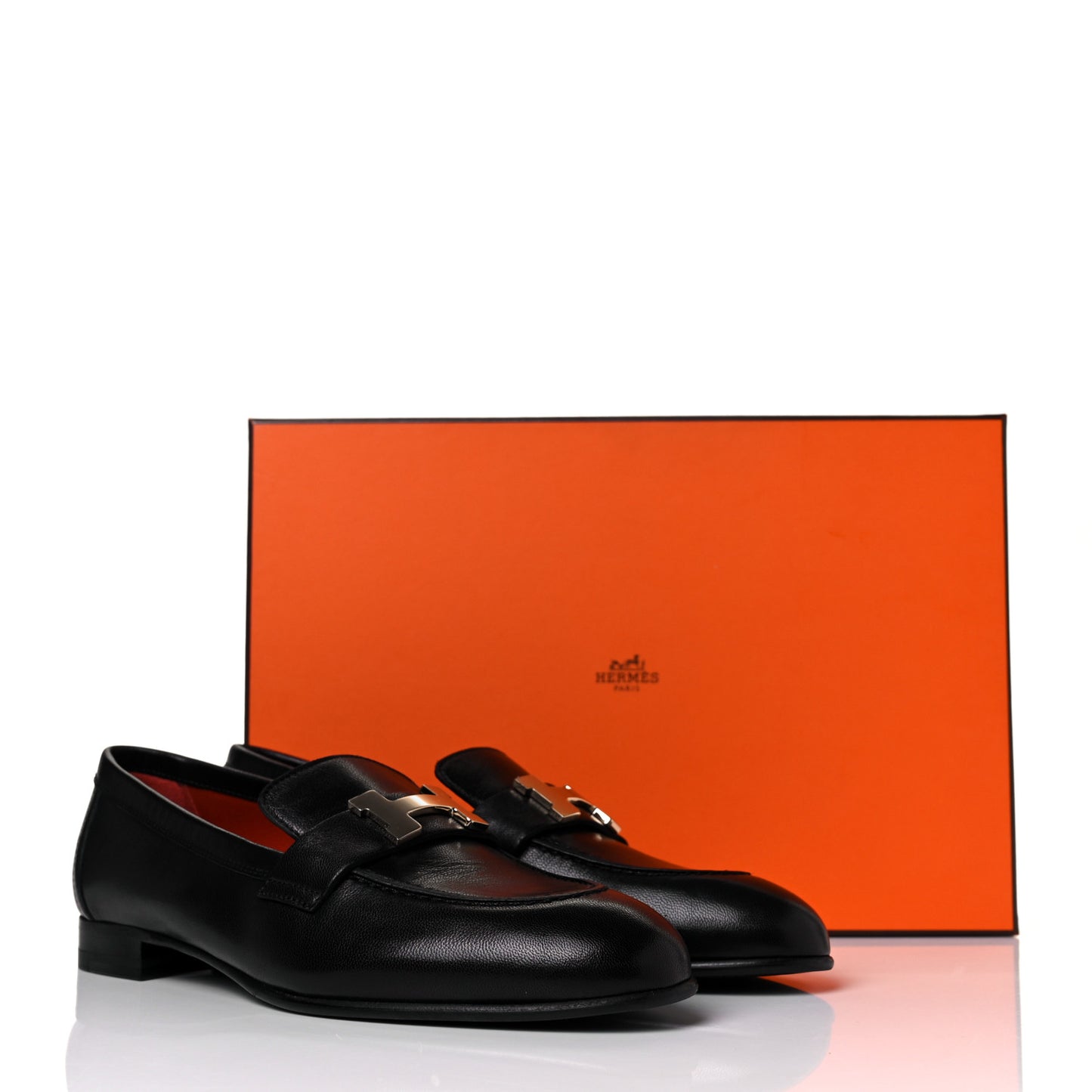 Goatskin Womens Paris Loafers 36 Black