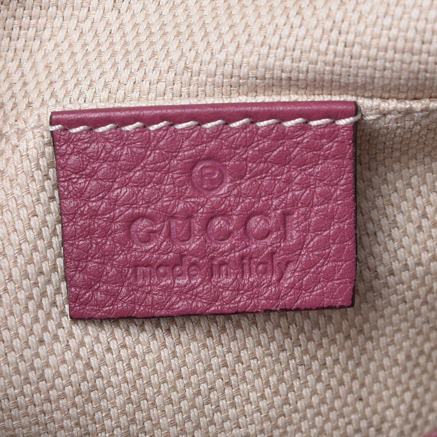 Gucci Pebbled Calfskin Small Soho Disco Bag Peonia Flower 6 of 7