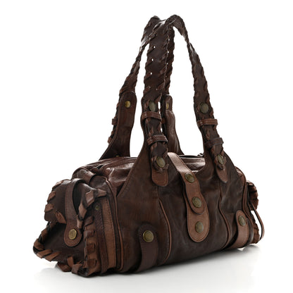 Chloe Calfskin Silverado Shoulder Bag Chocolate 3 of 10