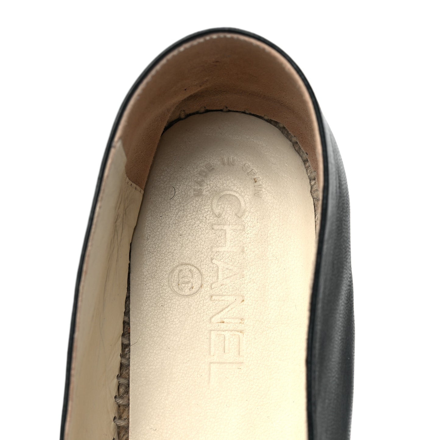 Lambskin CC Espadrilles 40 Black