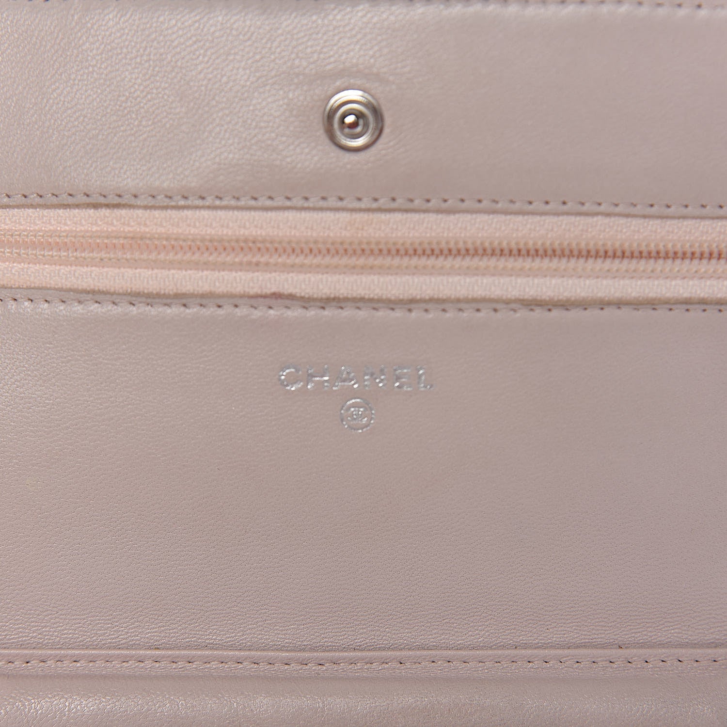 Chanel Lambskin Quilted Wallet On Chain WOC Rose Pale 6 of 26