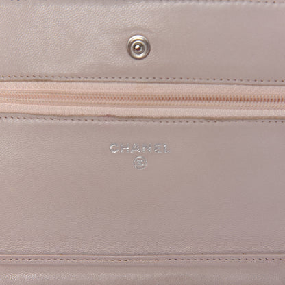 Chanel Lambskin Quilted Wallet On Chain WOC Rose Pale 6 of 26