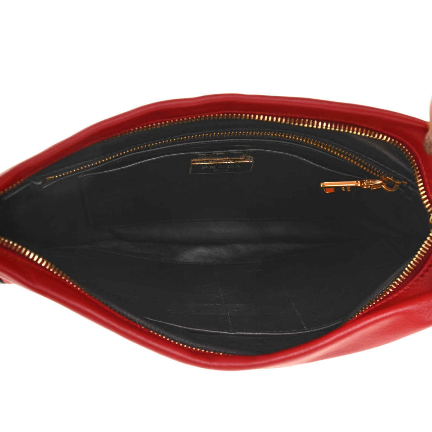 Nappa Zip Pouch Fuoco