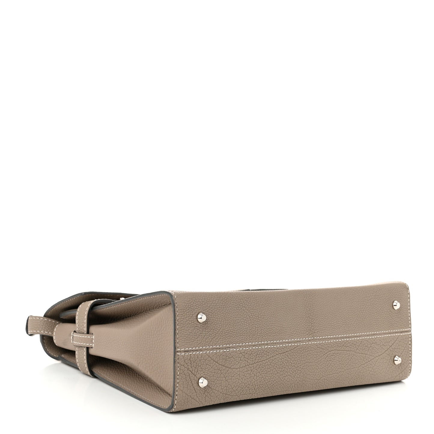 Crispy Calfskin MM Tempete Satchel Tourterelle