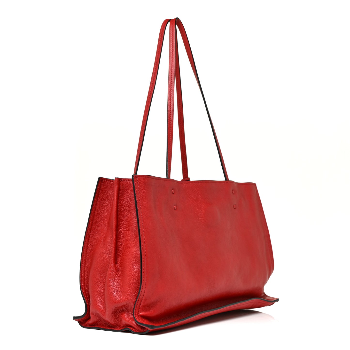 Glace Calf Etiquette Tote Fuoco