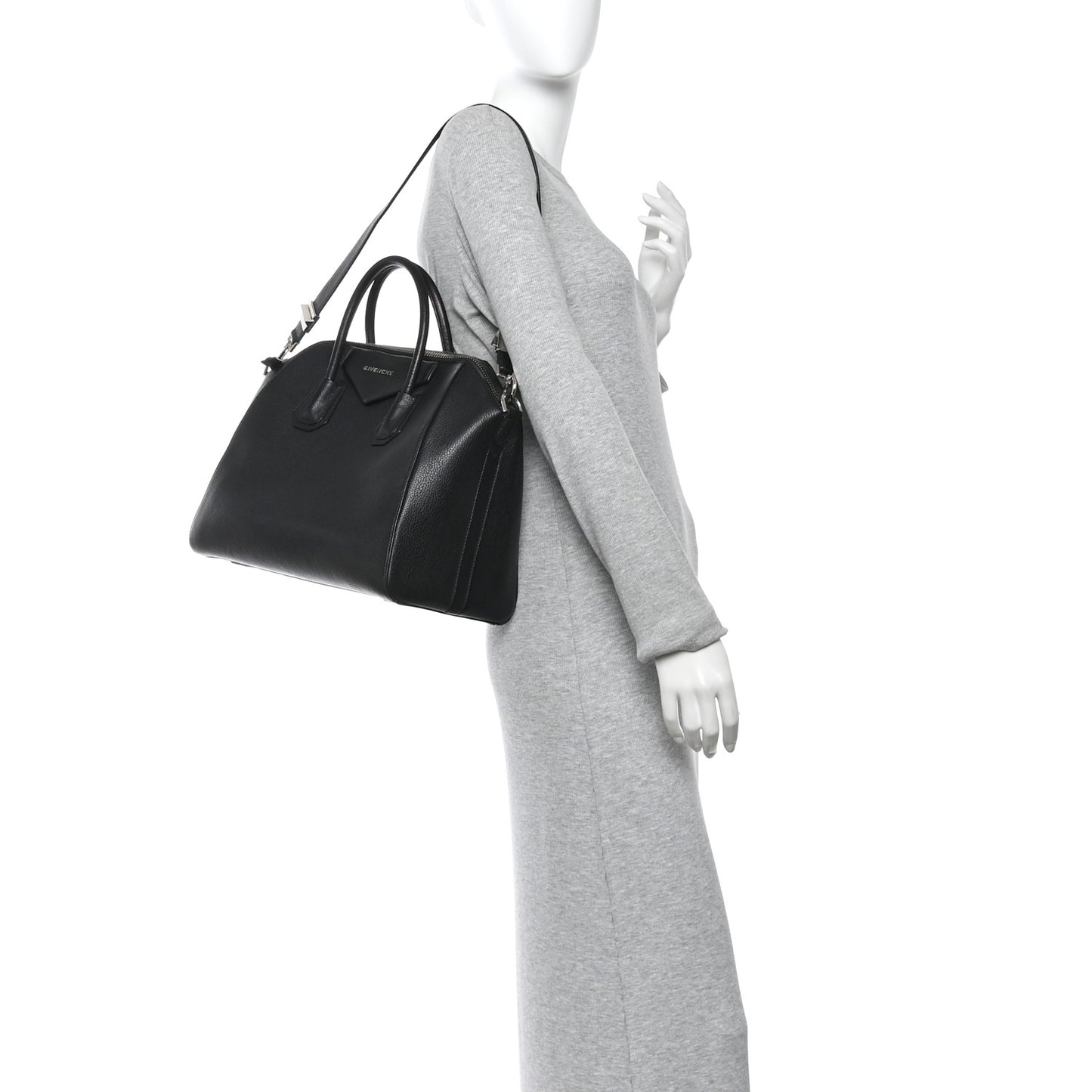 Sugar Goatskin Medium Antigona Black