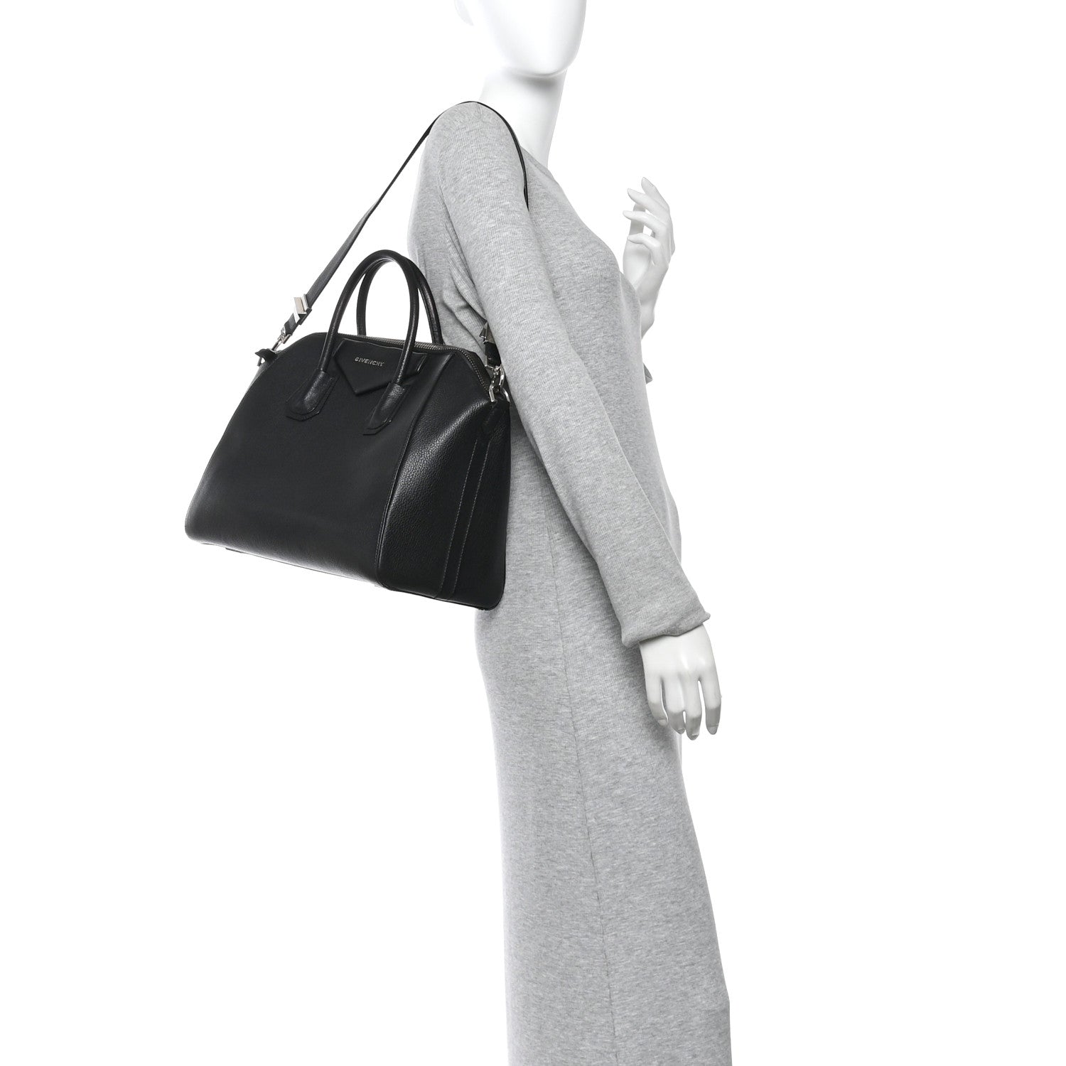 Givenchy Sugar Goatskin Medium Antigona Black 2 of 9