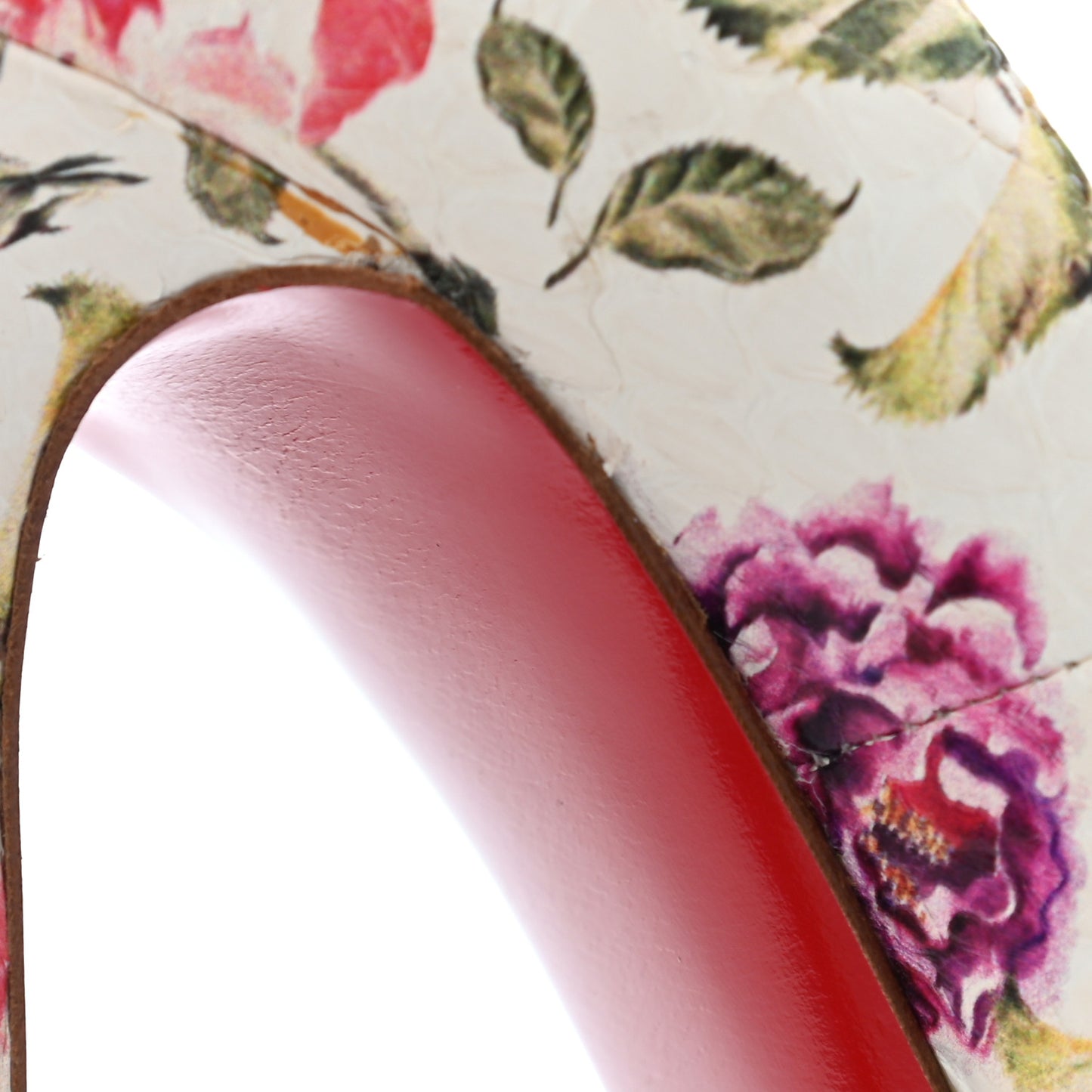 Watersnake Fiori Fetish Peep 150 Pumps 38.5 Latte Pompadour