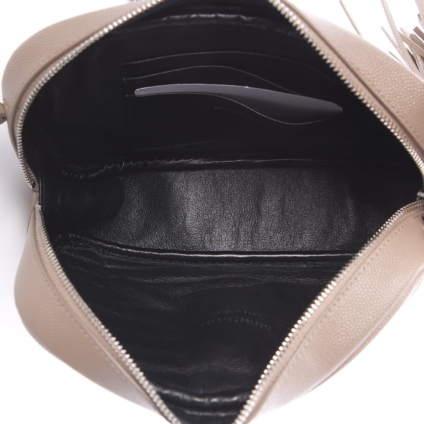 Grain De Poudre Matelasse Monogram Mini Lou Camera Bag Dark Beige