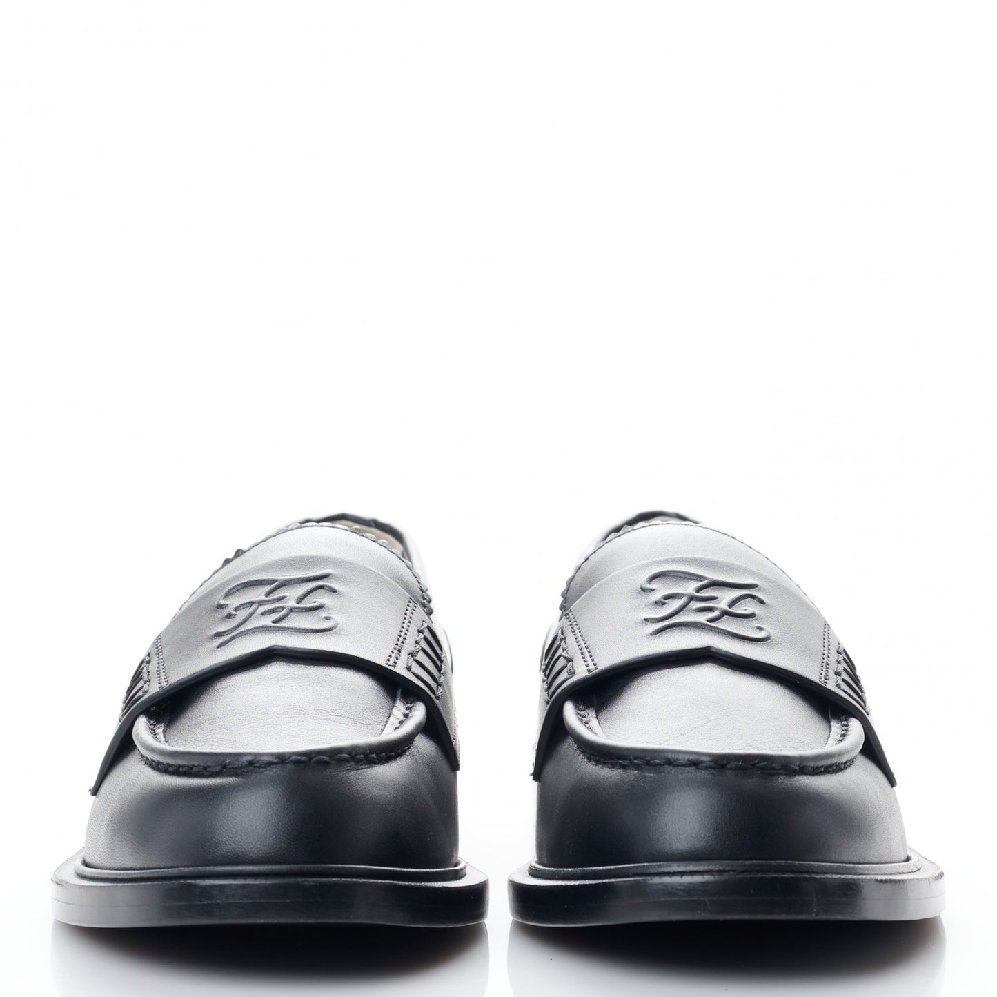 Calfskin Karligraphy Loafers 39 Black