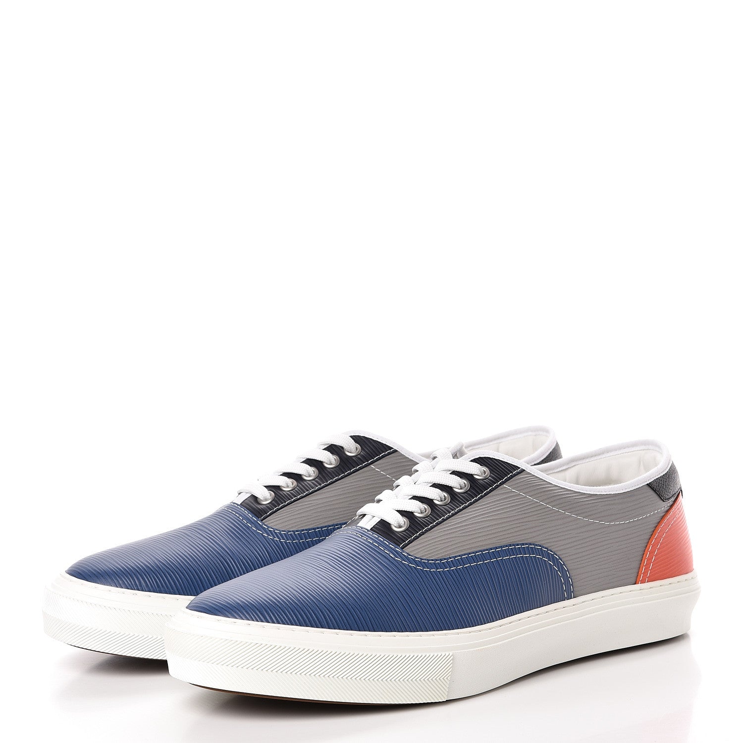 Louis Vuitton Epi Monogram Eclipse Trocadero Sneakers 11 Blue 3 of 9