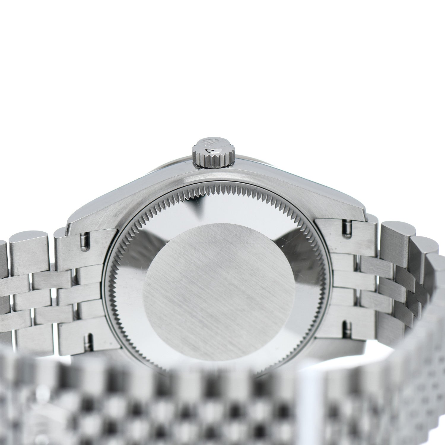 Rolex Stainless Steel 18K White Gold Diamond 31mm Oyster Perpetual Datejust Watch Dark Grey Roman 278274 4 of 5