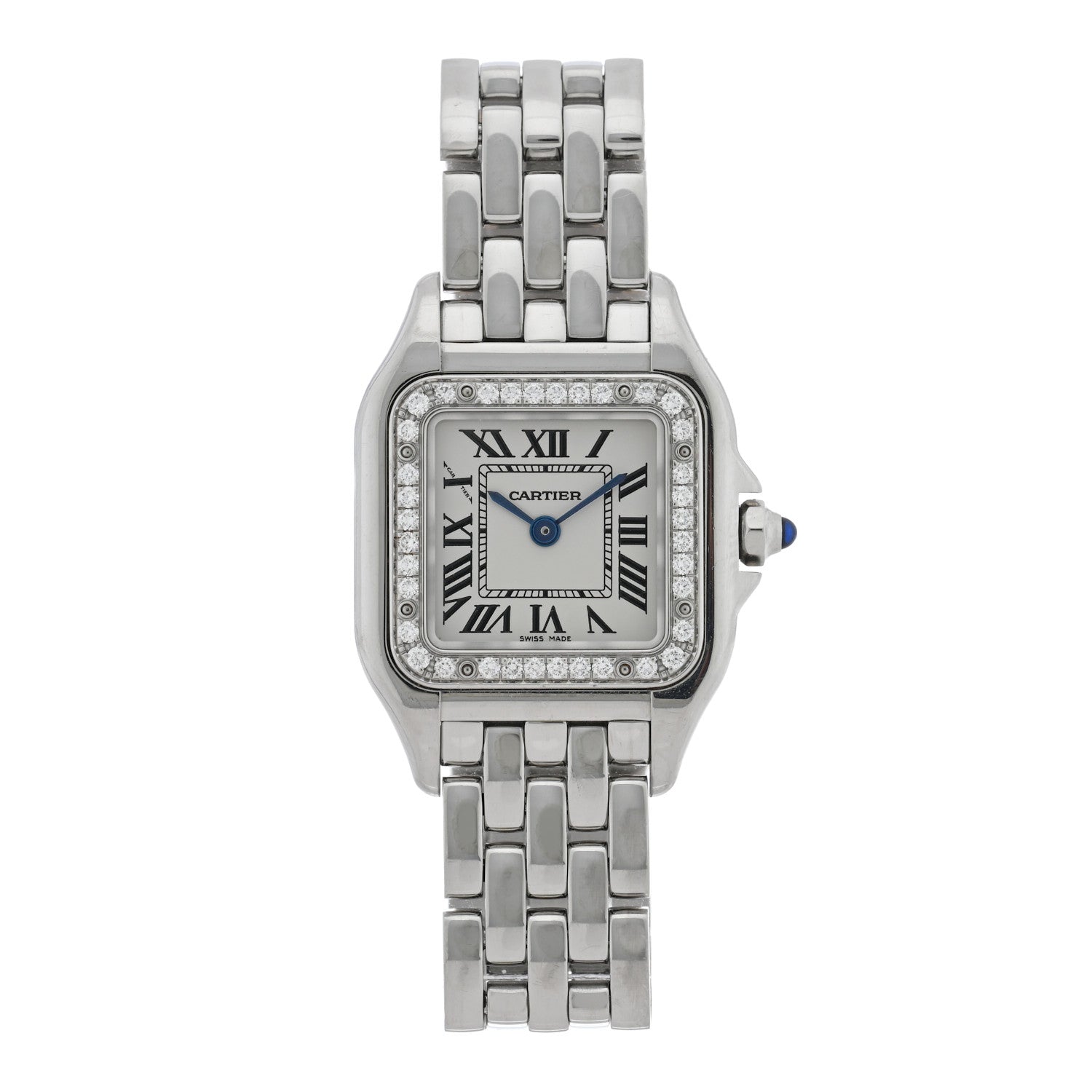 Cartier Stainless Steel Diamond 22mm Panthere Quartz Watch 1 of 4