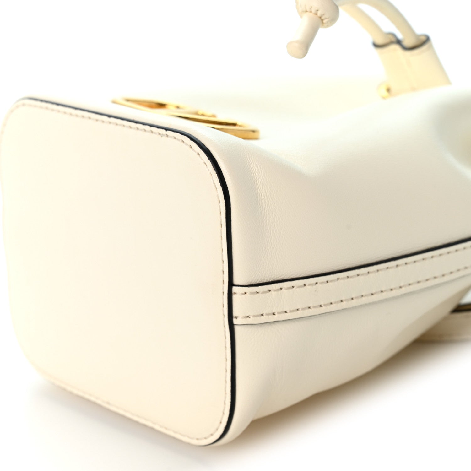 Valentino Garavani Nappa Mini VLogo Signature Bucket Bag Light Ivory 9 of 9