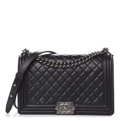 Chanel Lambskin Quilted New Medium Boy Flap Black 1 of 14