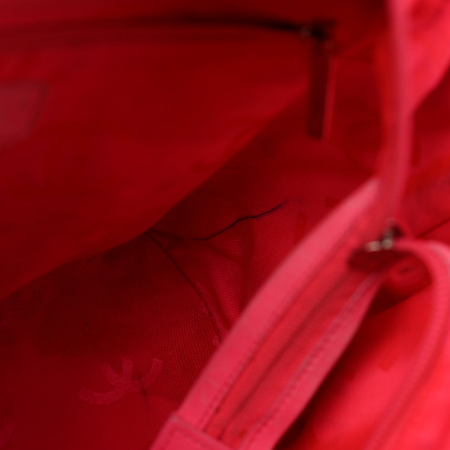 Calfskin Quilted Large Cambon Tote Black White