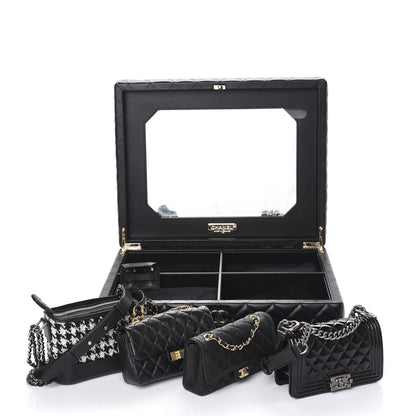 Chanel Lambskin Calfskin Tweed Success Story Set of 4 Minis Bags Black 3 of 24