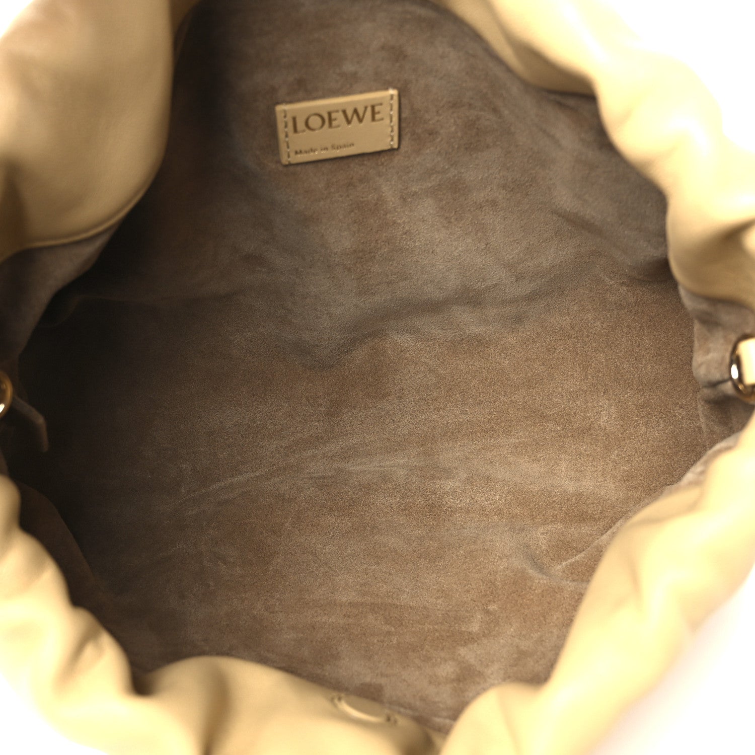 Loewe Mellow Nappa Medium Donut Chain Flamenco Knot Clutch Sahara 5 of 10