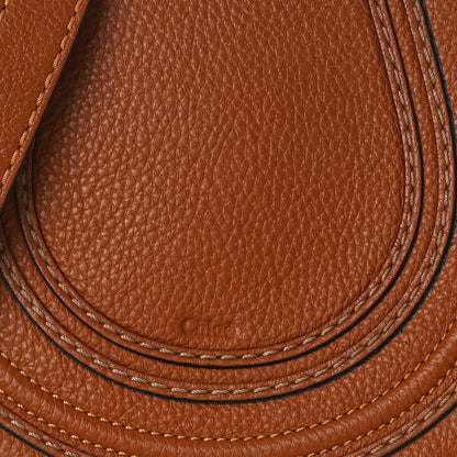 Chloe Grained Calfskin Small Marcie Saddle Bag Tan 7 of 11