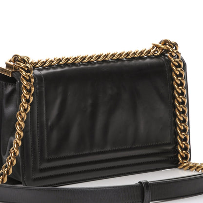 Chanel Glazed Calfskin Medium Boy Flap Black 9 of 11