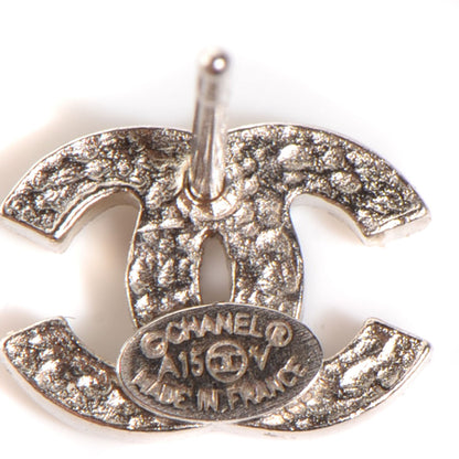 Chanel Crystal CC Earrings Silver 3 of 5