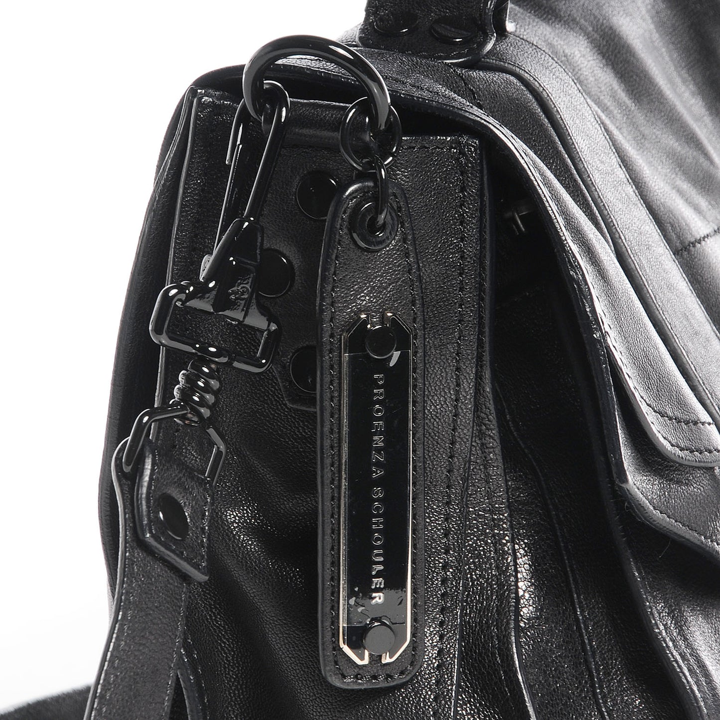 Lambskin PS1 Medium Satchel Black