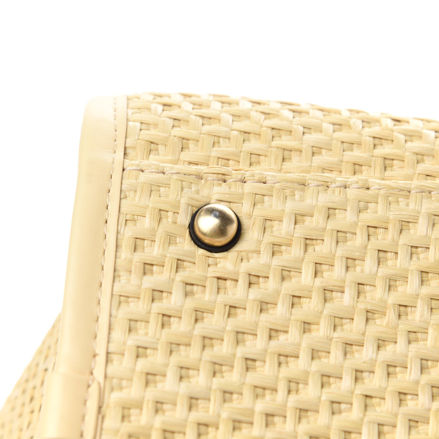 Chanel Straw Raffia Calfskin Chain Medium Deauville Tote Beige Black 8 of 13