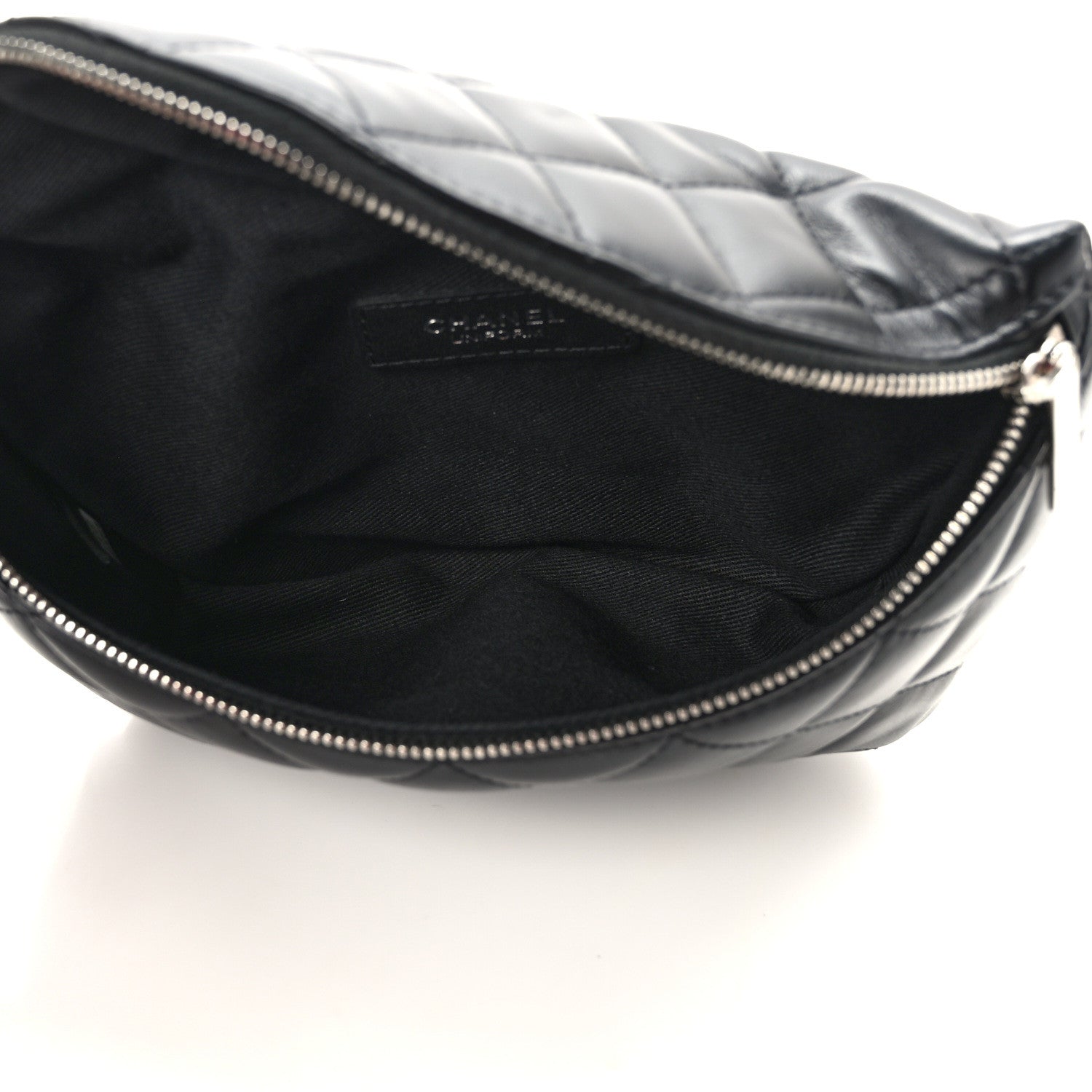 Chanel Calfskin Quilted Waist Belt Bag Black 5 of 11