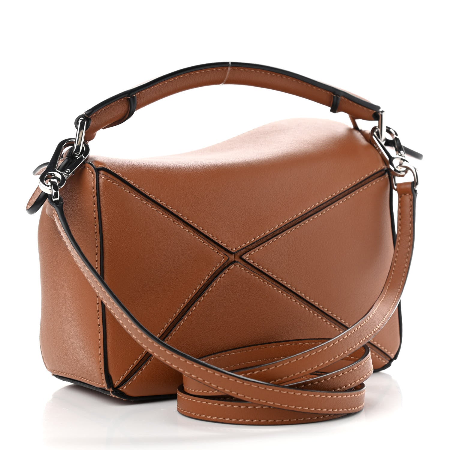 Loewe Calfskin Mini Puzzle Bag Tan 3 of 11