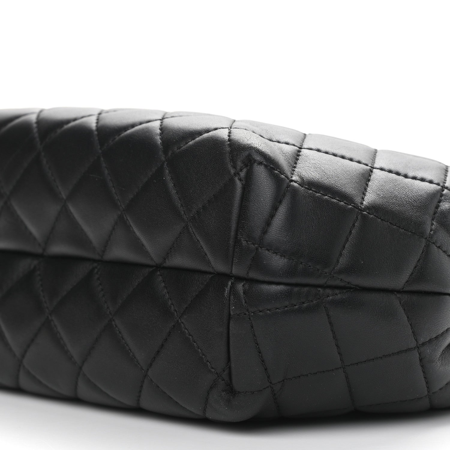 Chanel Lambskin Quilted Accordion Tote Black 10 of 11