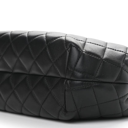 Chanel Lambskin Quilted Accordion Tote Black 10 of 11
