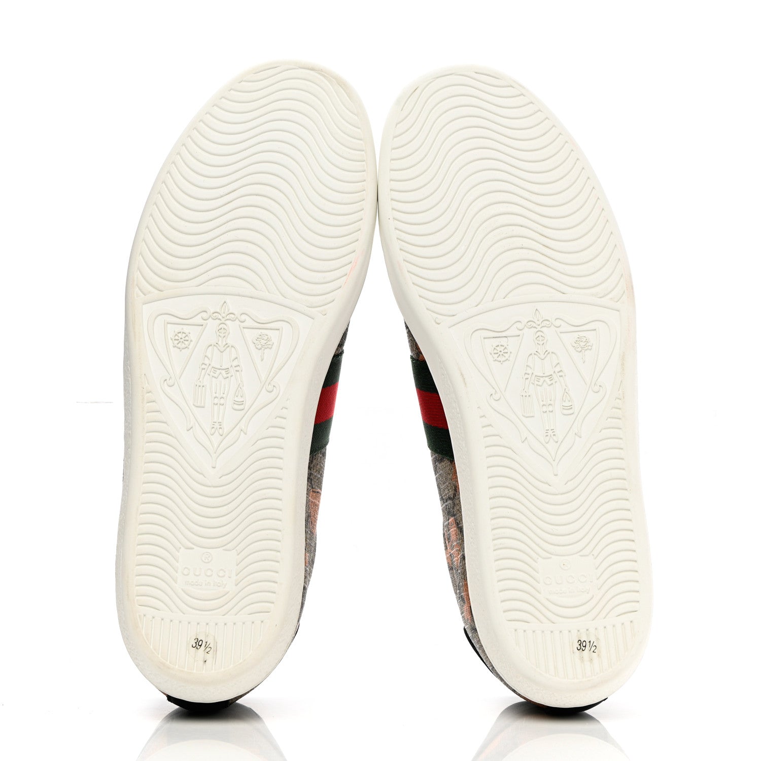 Gucci GG Supreme Monogram Berry Web Womens Ace Sneakers 39.5 Beige Light Copper Black 5 of 14