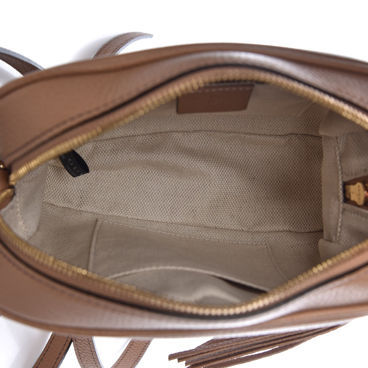 Gucci Pebbled Calfskin Small Soho Disco Bag Camelia 6 of 15