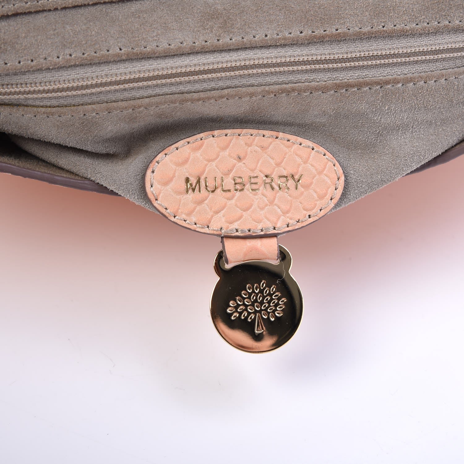 Mulberry Nappa Snake Embossed Small Lily Natural 7 of 23