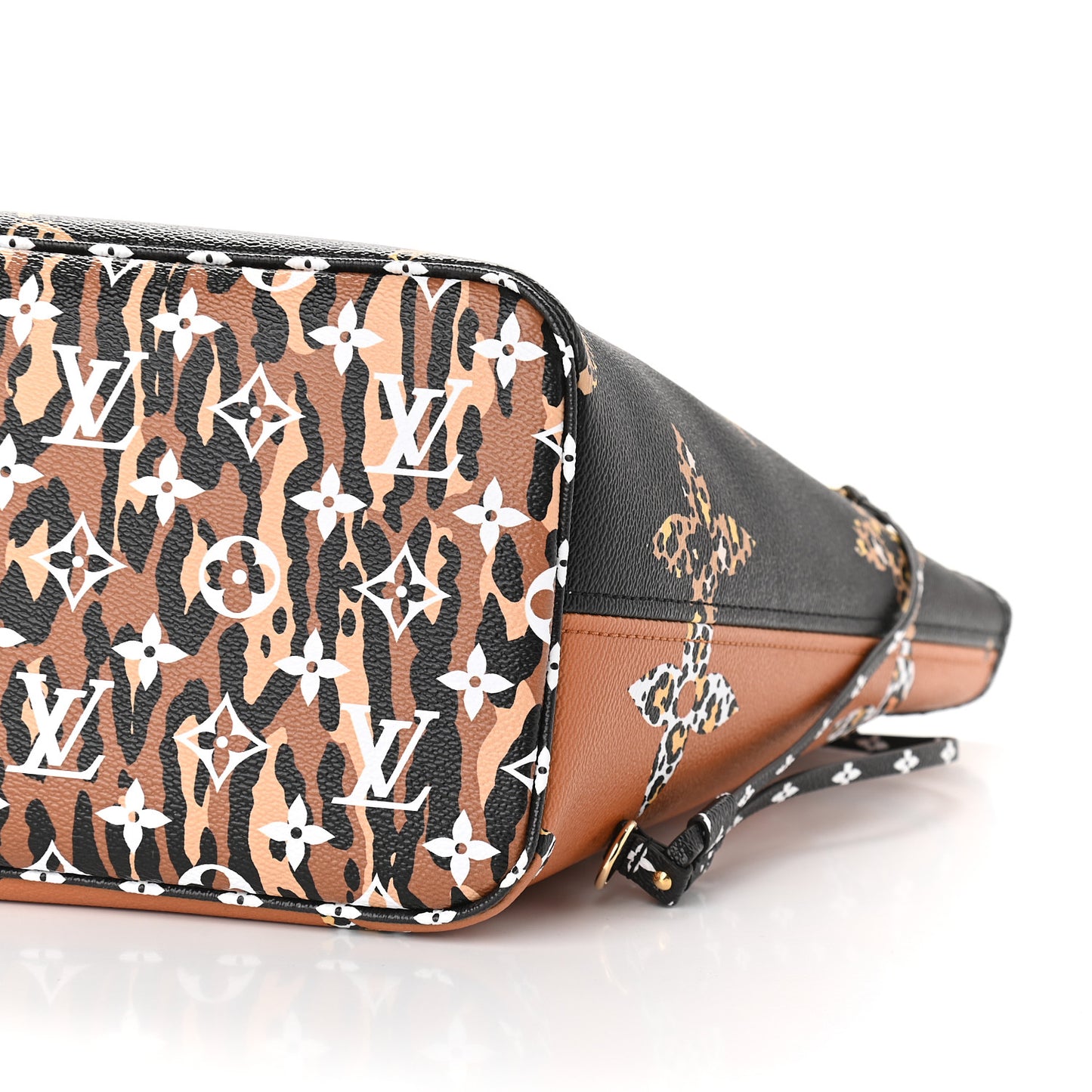 Monogram Giant Jungle Neverfull MM Black