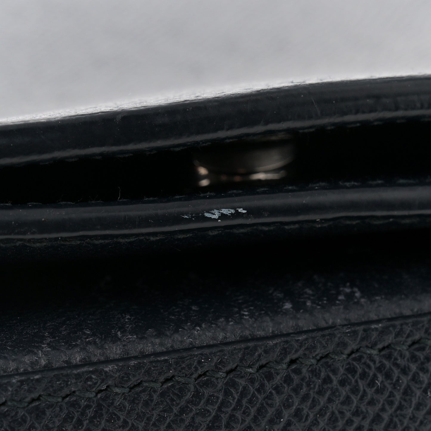 Signature Grained Calfskin Logo S Ville Day Bag Bleu Tempete Jaune