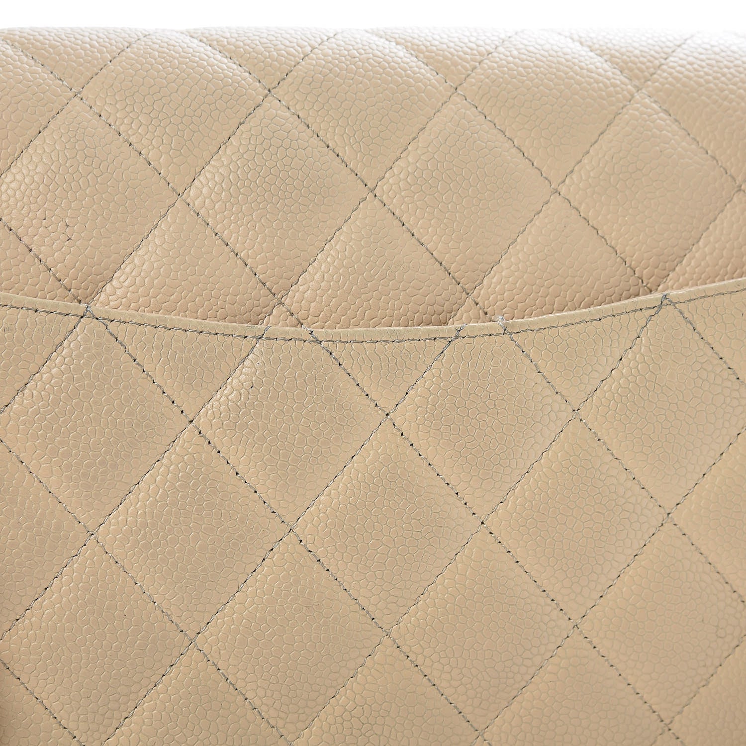 Chanel Caviar Quilted Jumbo Double Flap Beige Clair 13 of 19