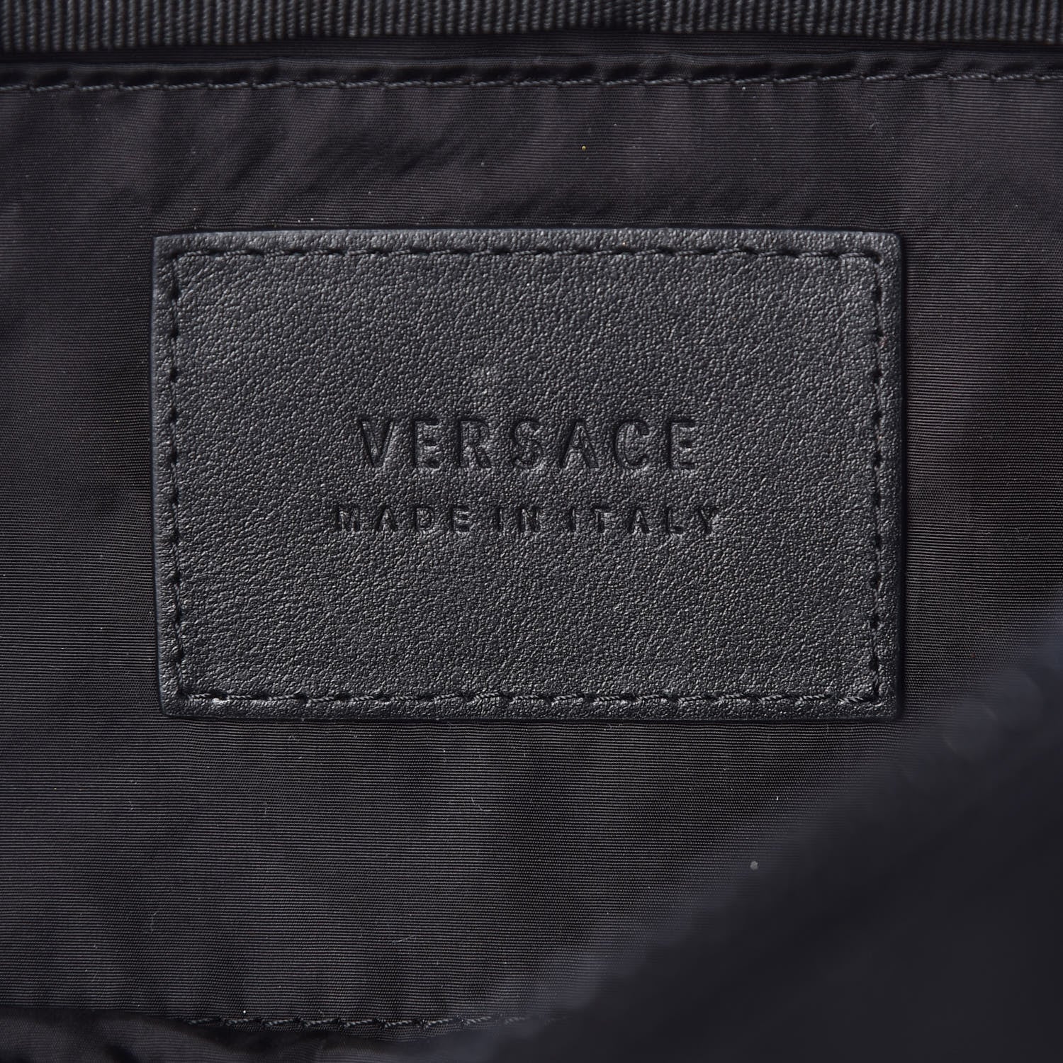 Versace Nylon Logo Two Tone Belt Bag Black 6 of 9