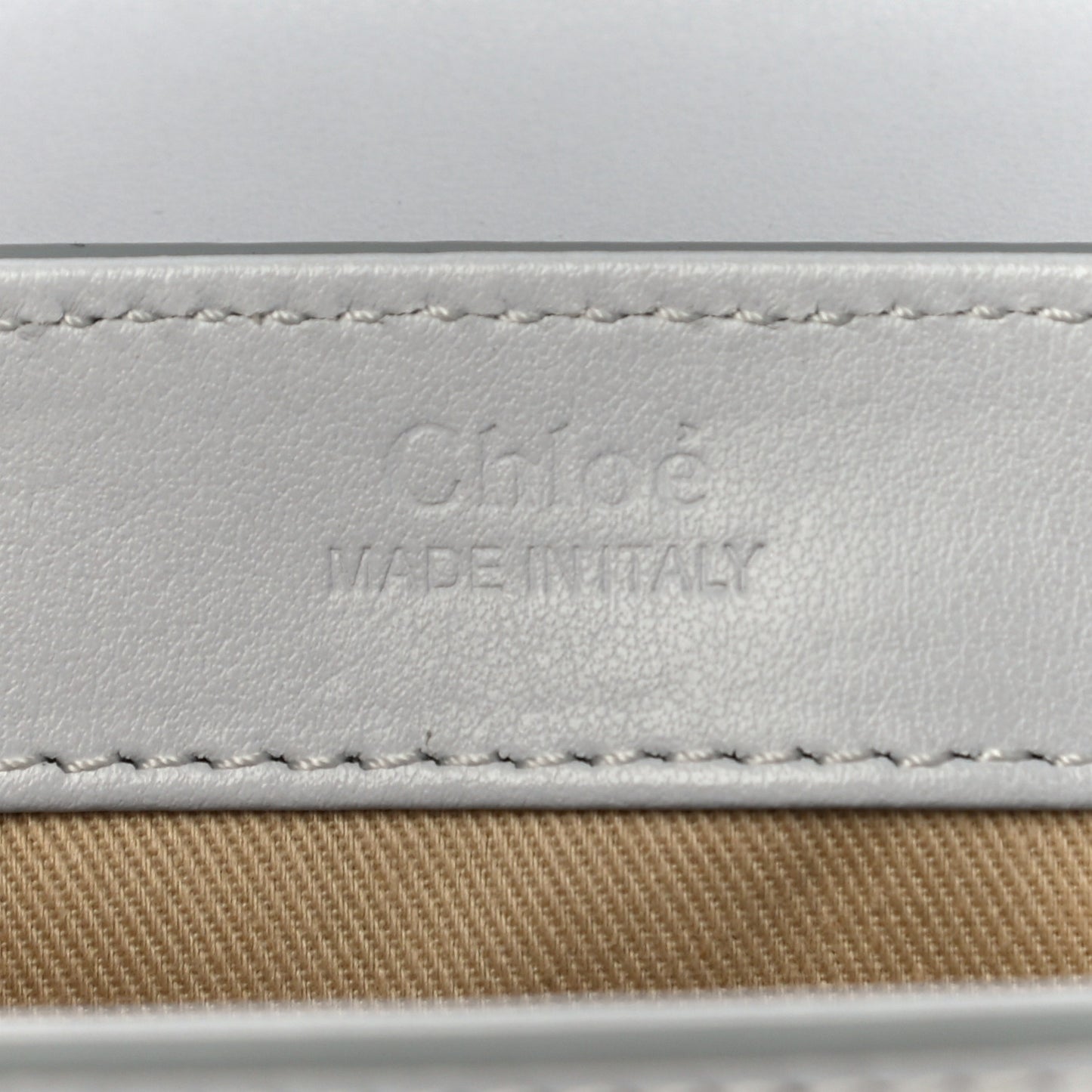 Shiny Calfskin Suede Mini C Double Carry Cloudy Blue