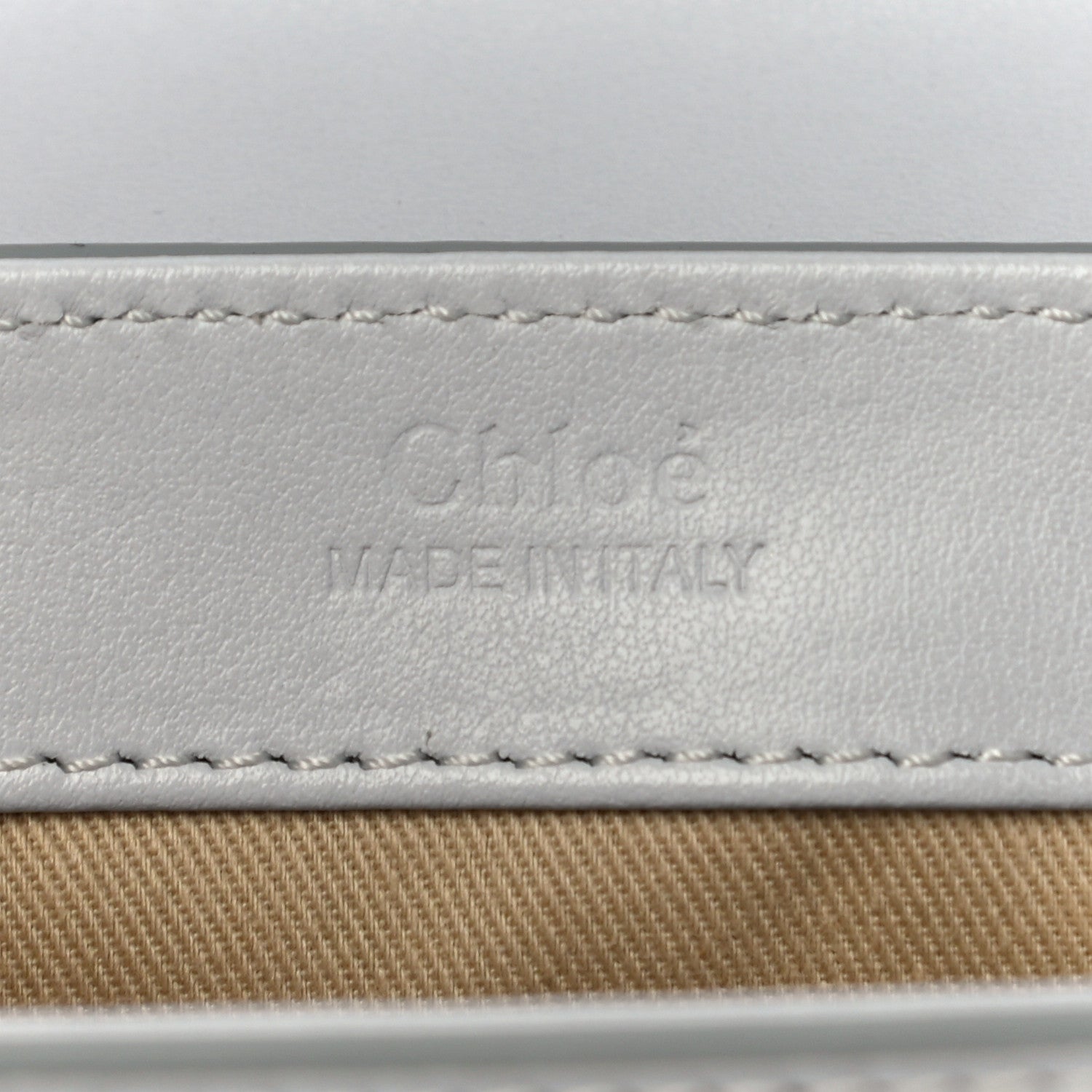 Chloe Shiny Calfskin Suede Mini C Double Carry Cloudy Blue 5 of 9