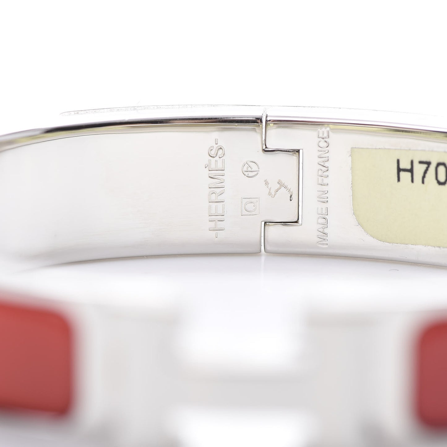 Enamel Narrow Clic Clac H Bracelet PM Rouge