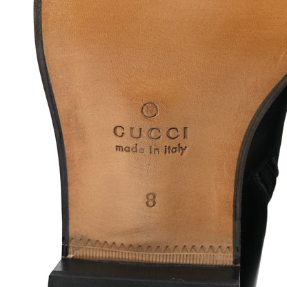 Gucci Calfskin Horsebit Mens Elizabeth Ankle Boots 8 Black 8 of 13