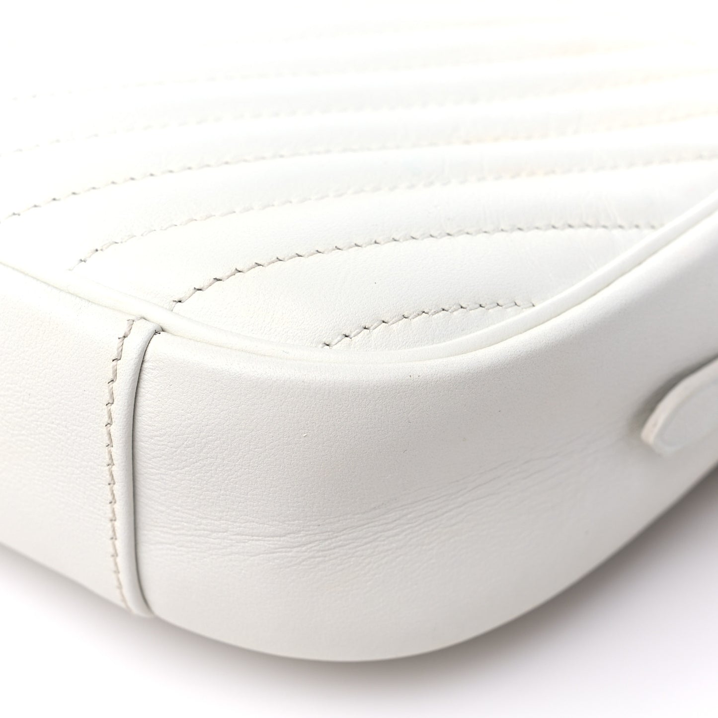 Calfskin New Wave Camera Bag White