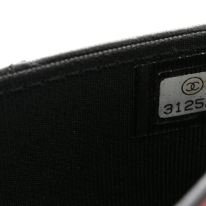 Chanel Lambskin Quilted Flap Card Holder Wallet Black 7 of 8