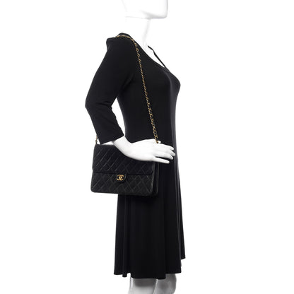 Chanel Lambskin Quilted Medium Single Flap Black 2 of 11