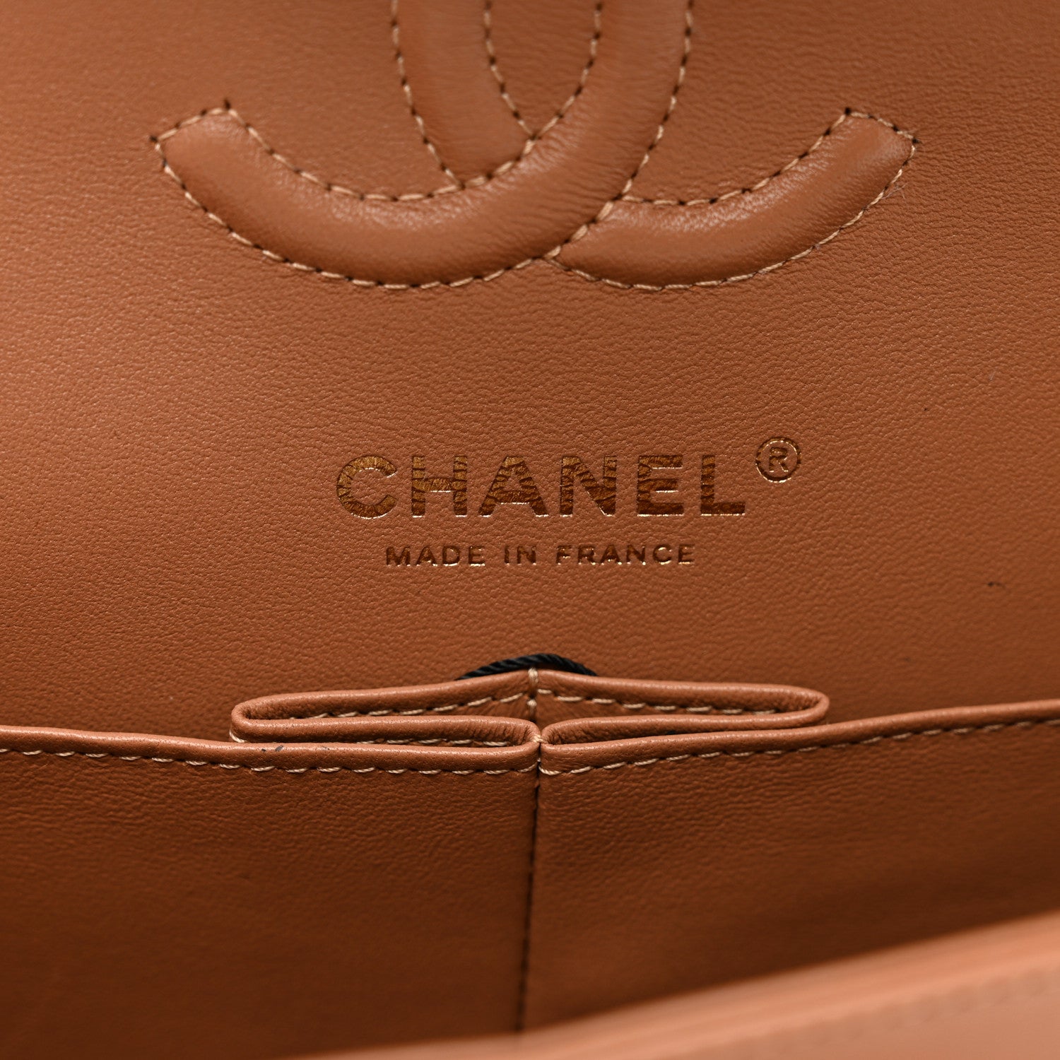 Chanel Lambskin Quilted Small Double Flap Brown 6 of 9