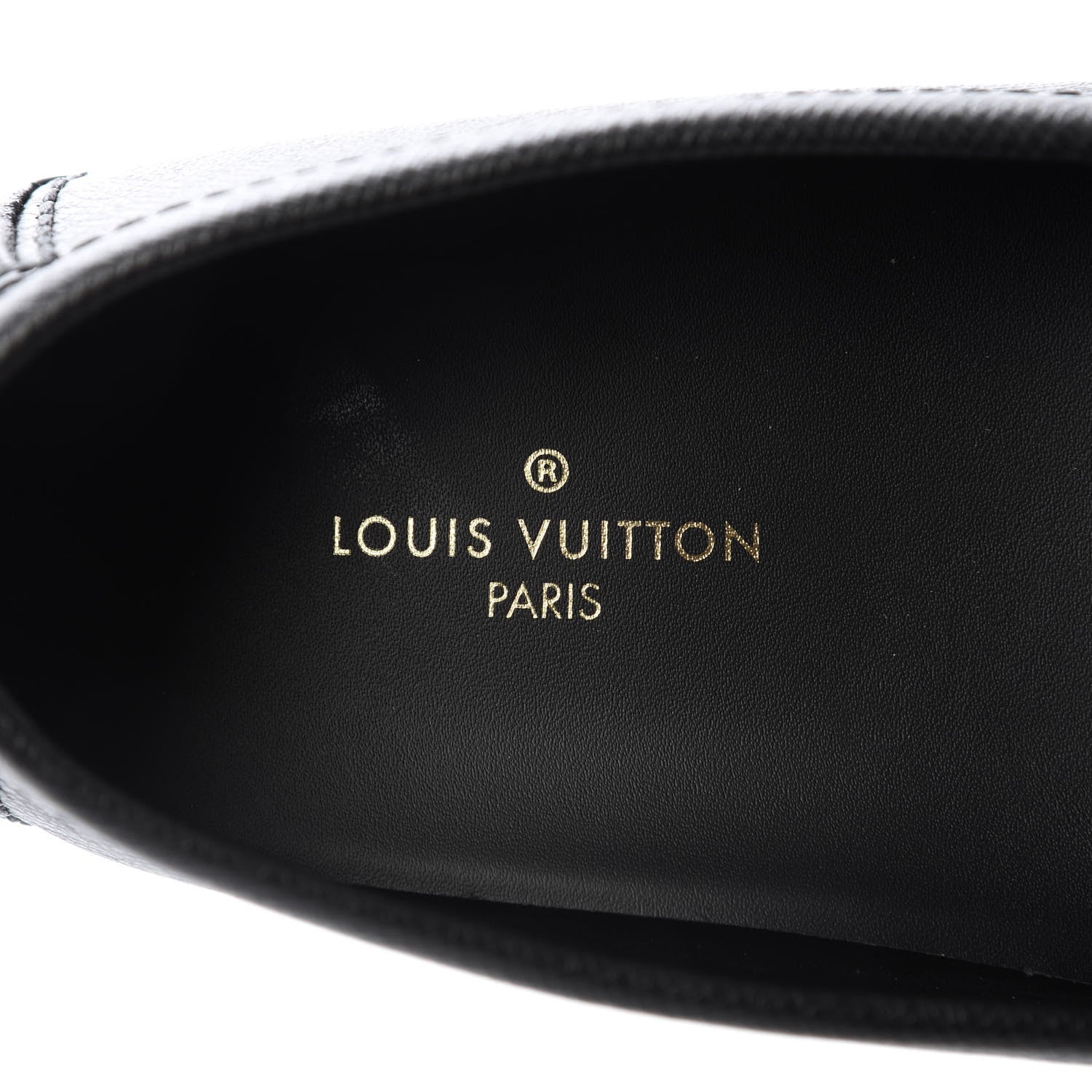Louis Vuitton Taiga Hockenheim Moccasin Loafers 7.5 Black 7 of 9