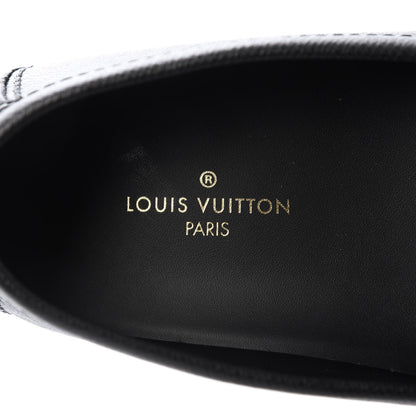 Louis Vuitton Taiga Hockenheim Moccasin Loafers 7.5 Black 7 of 9