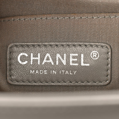 Chanel Lambskin Quilted Small Boy Flap Grey 7 of 12