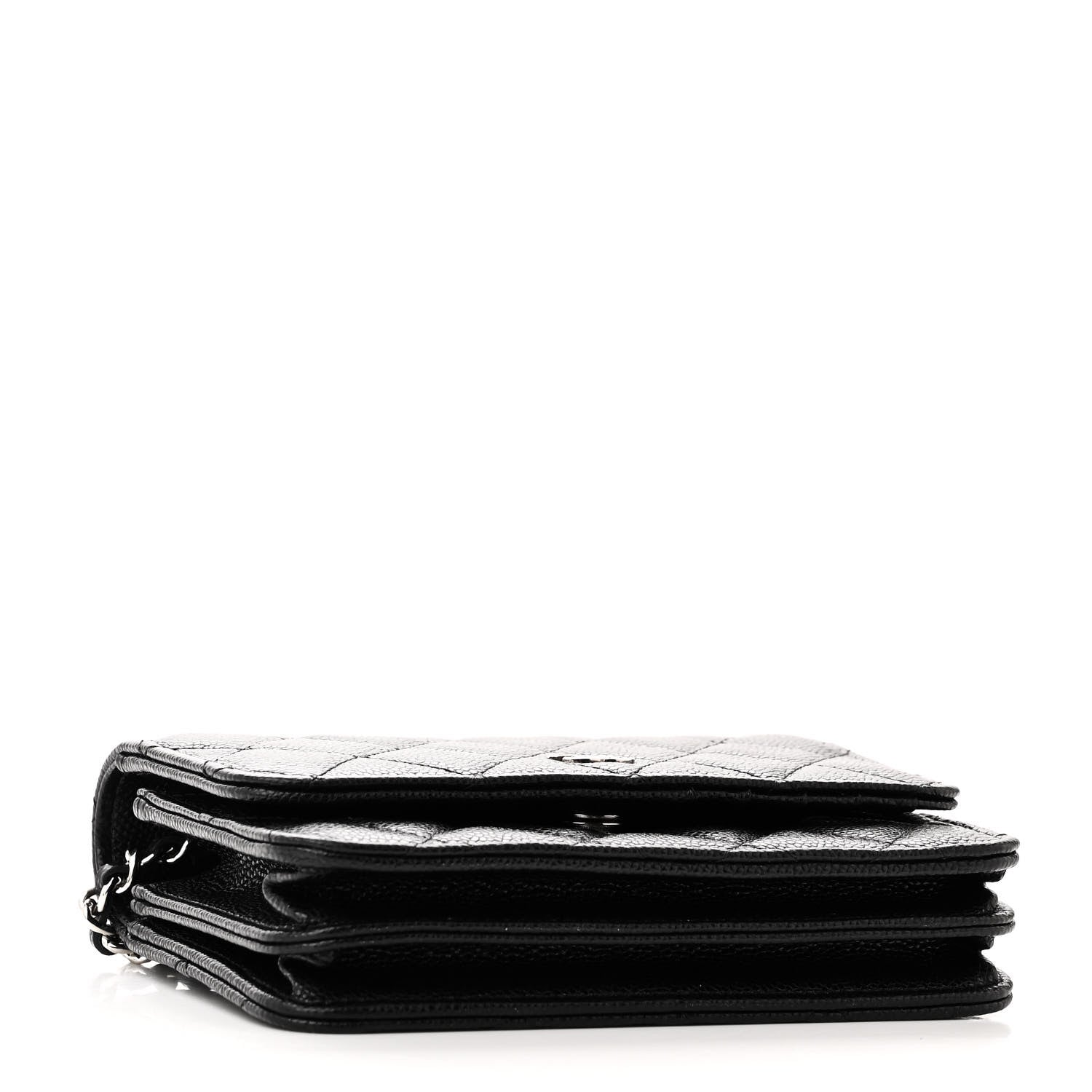 Chanel Caviar Quilted Mini Wallet On Chain WOC Black 4 of 11